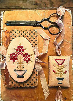 Mary's Garden Needle Book & Fob - Cross Stitch Pattern by Stacy Nash