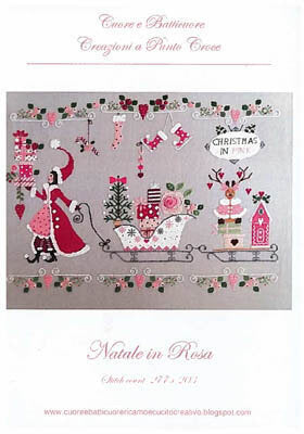 Natale In Rosa (Christmas in Pink) - Cross Stitch Pattern