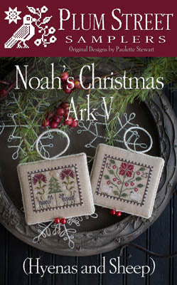 Noah's Christmas Ark V - Hyenas and Sheep - Cross Stitch Pattern by Plum Street Samplers
