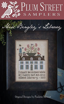 Miss Bingley's Library - Cross Stitch Pattern by Plum Street Samplers
