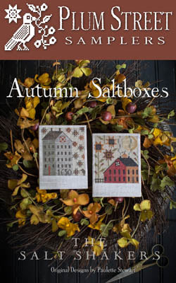 Autumn Saltboxes - Cross Stitch Pattern by Plum Street Samplers