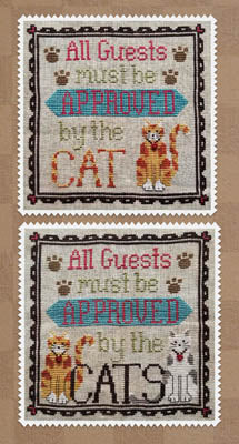 Cat Owner's Welcome - Cross Stitch Pattern by Waxing Moon Designs