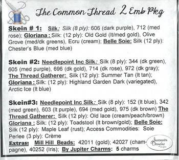 The Common Thread 2 - Cross Stitch Pattern & Embellishment Pack