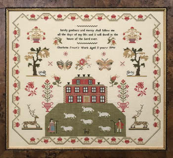 Charlotte Frost 1846 - Reproduction Sampler by The Scarlett House
