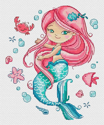 Lili the Little Mermaid by Grille point de croix