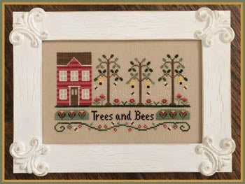 Trees and Bees - Cross Stitch Pattern by Country Cottage Needleworks