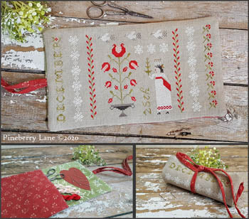 Christmastime Sewing Roll - Cross Stitch Pattern by Pineberry Lane