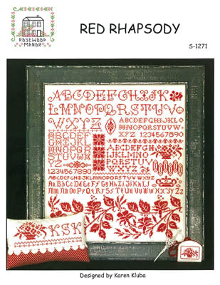 Red Rhapsody - Cross Stitch Pattern By Rosewood Manor