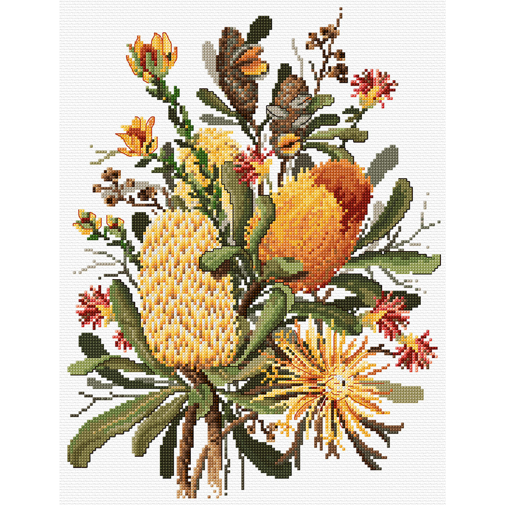Banksias - Cross Stitch Chart by Country Threads