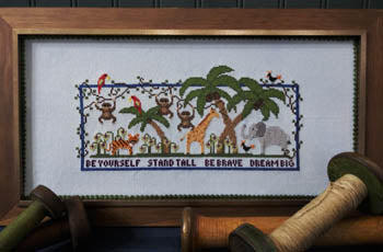 Jungle Love - Cross Stitch Pattern By Vintage Needle Arts