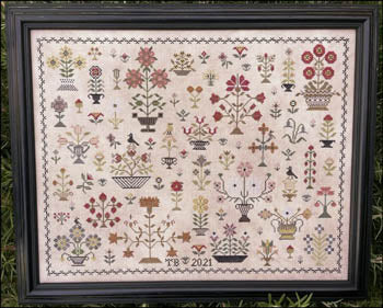 Floral Motif Sampler - Cross Stitch Pattern by The Scarlett House