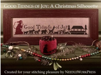 Good Tidings of Joy: A Christmas Silhouette - Cross Stitch Pattern by Needlework Press