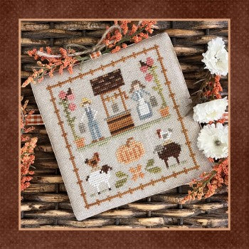 FALL ON THE FARM Part 9 Wishing You Well - Cross Stitch Pattern by Little House Needleworks