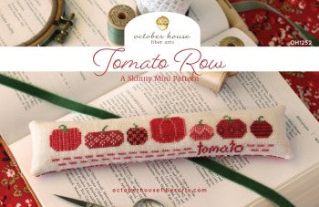 Tomato Row - Cross Stitch Pattern by October House Fiber Arts