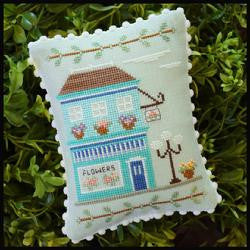 Main Street - Flower Shop - Cross Stitch by Country Cottage Needleworks