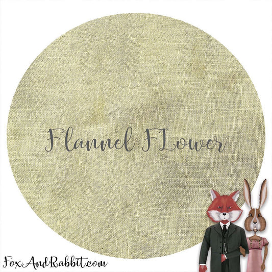Fox and Rabbit Hand Dyed Linen - Flannel Flower