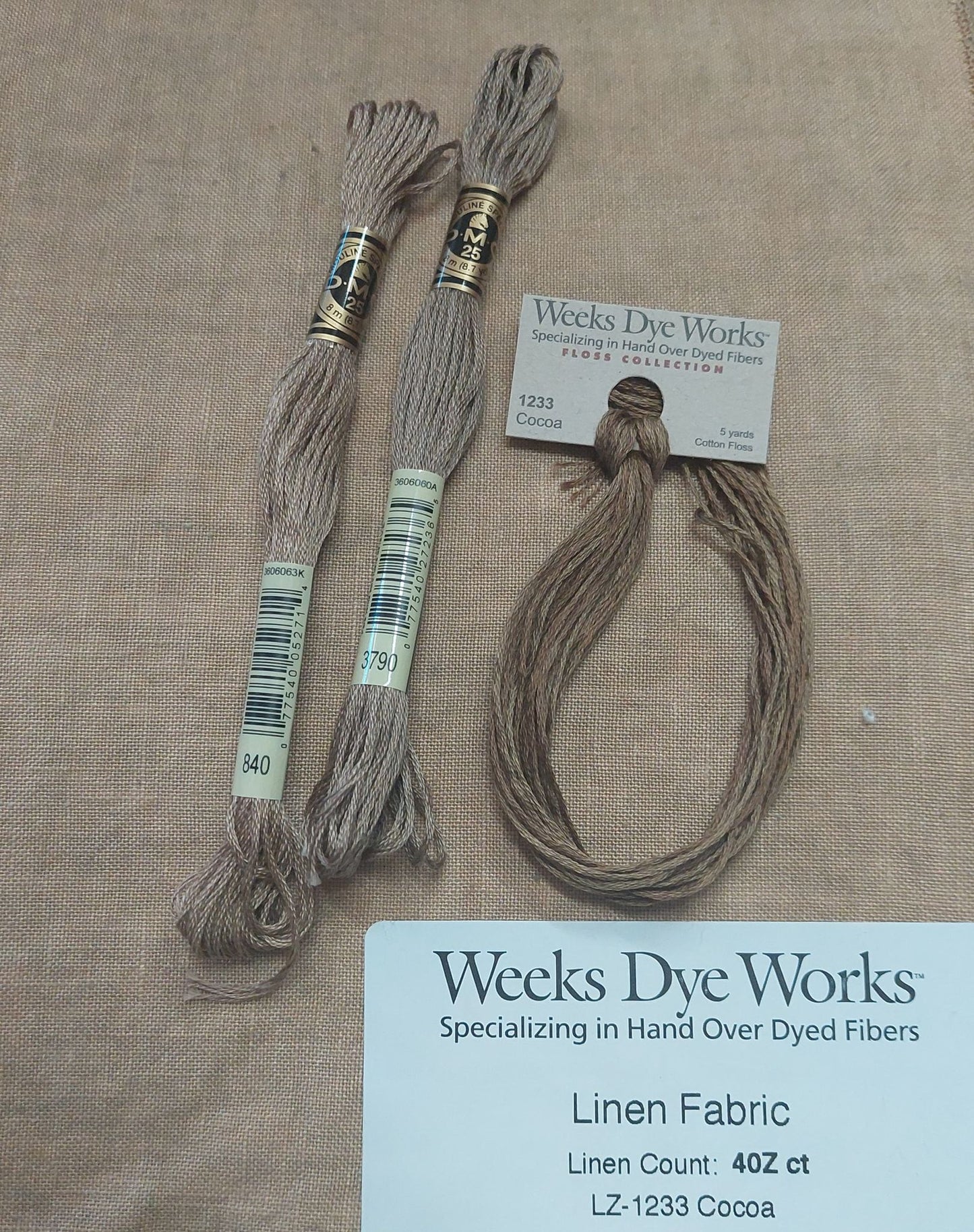 Weeks Dye Works 40 Count Linen - Cocoa