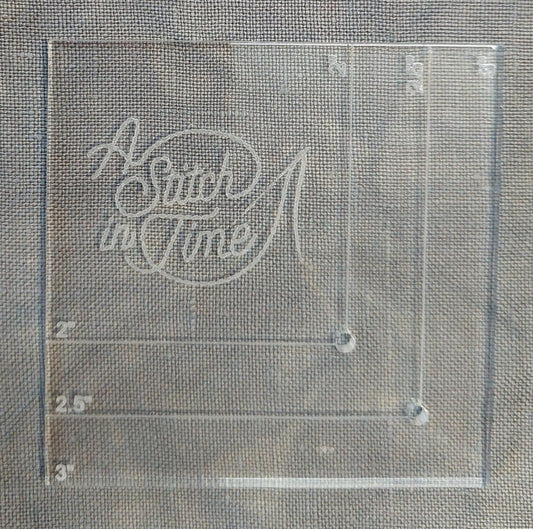 Cross Stitch Corner Gauge - Clear Acrylic