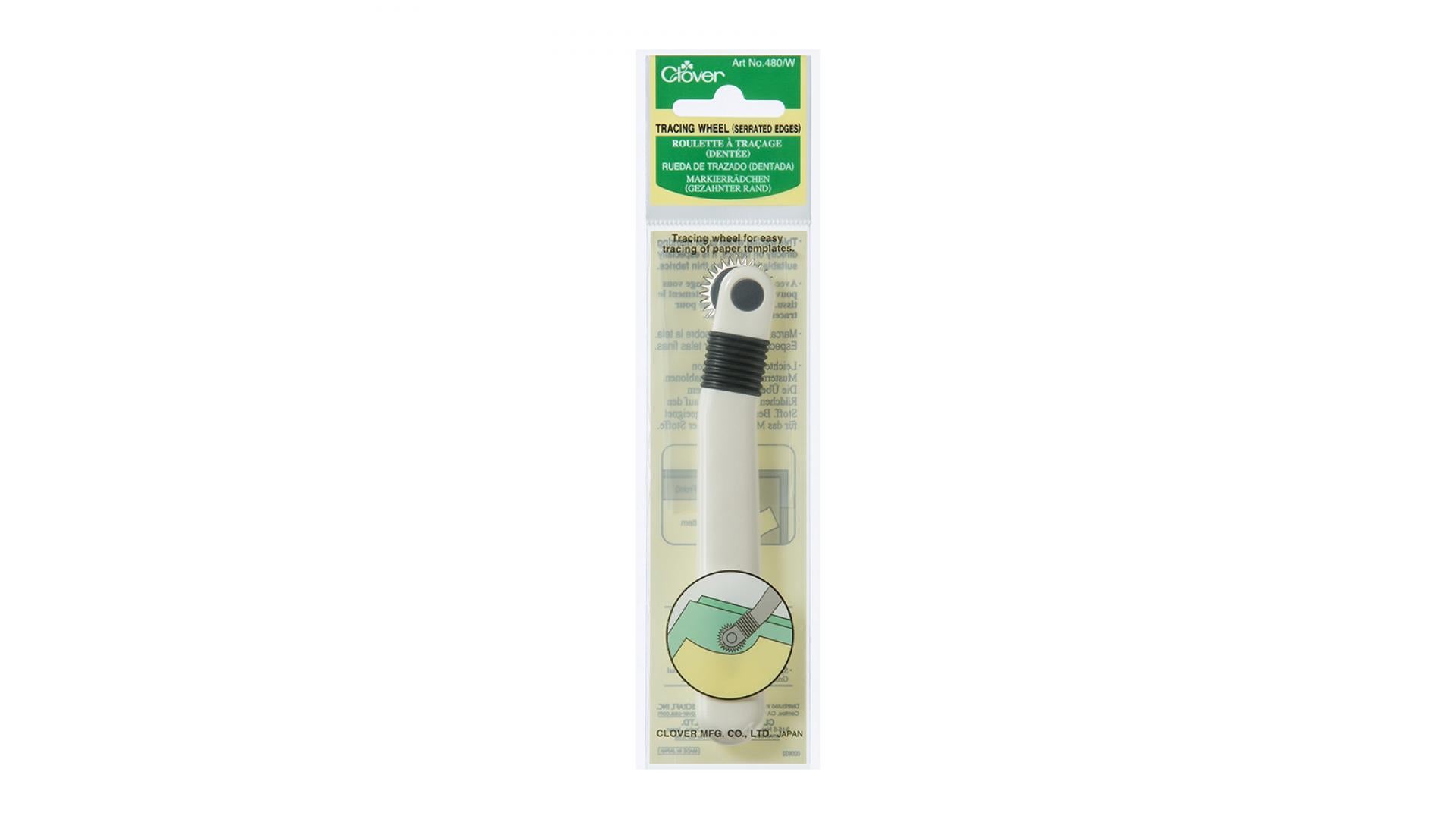 Clover Tracing Wheel Serrated
