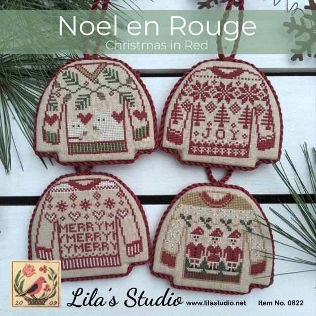 Noel en Rouge (Christmas in Red) - Cross Stitch Pattern by Lila's Studio