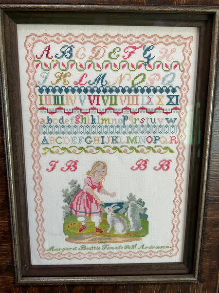 Margaret Beattie 1866 - Reproduction Sampler Pattern by Hands Across the Sea Samplers