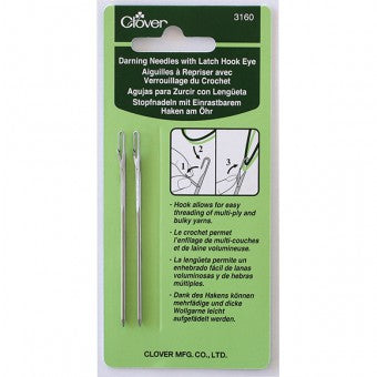 Clover Darning Needles Latch Hook Eye
