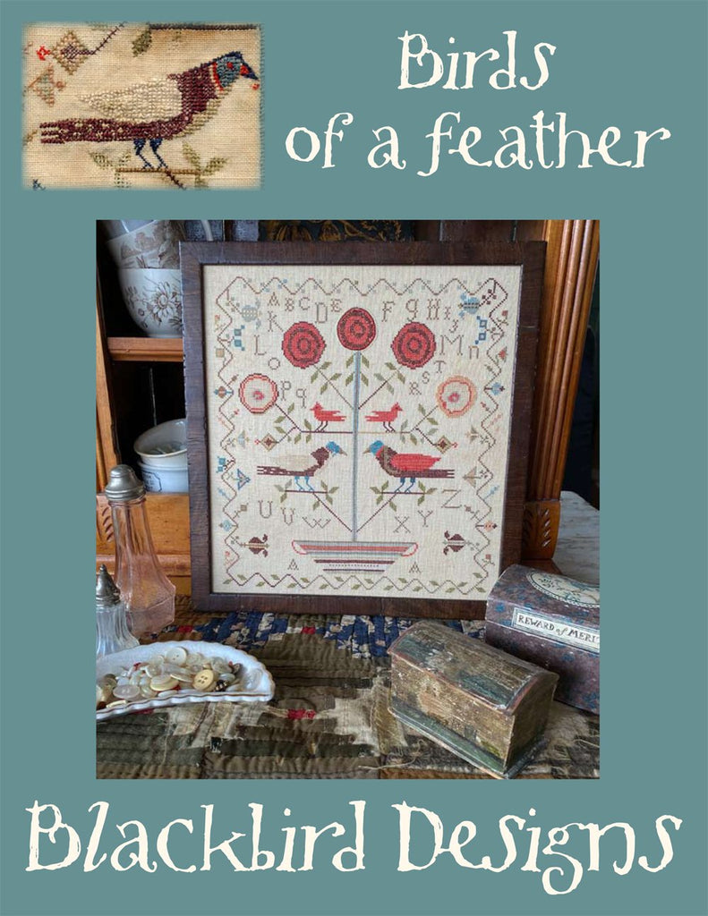 Birds of a Feather Cross Stitch Pattern by Blackbird Designs A
