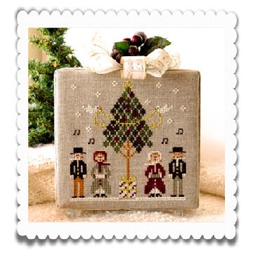 Hometown Holiday #3 Caroling Quartet - Cross Stitch Pattern by Little House Needleworks
