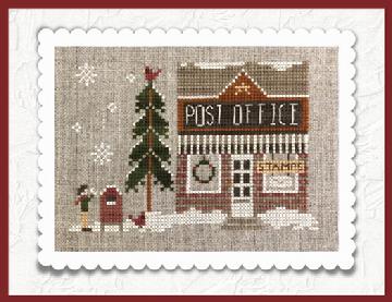 Hometown Holiday #21 Post Office - Cross Stitch Pattern by Little House Needleworks