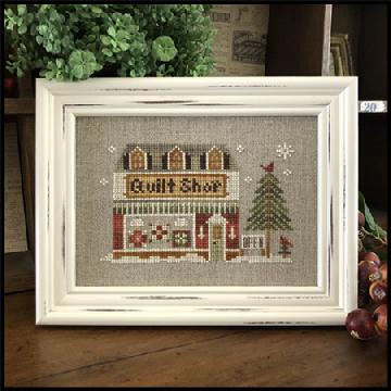Hometown Holiday #19 Quilt Shop - Cross Stitch Pattern by Little House Needleworks