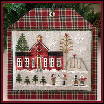 Hometown Holiday #11 Schoolhouse -Cross Stitch Pattern by Little House Needleworks