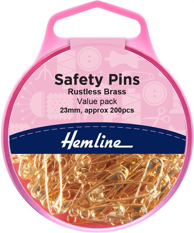 Hemline Safety Pins 200 pk