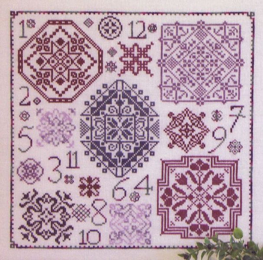 One Dozen Quakers - Cross Stitch Pattern By Rosewood Manor