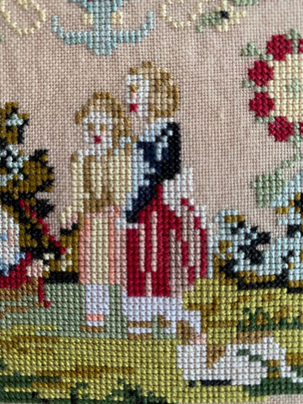 Jane Bannister 1855 ~ Reproduction Sampler Pattern by Hands Across the Sea Samplers