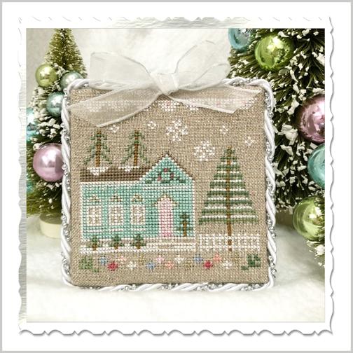 Glitter Village - Glitter House No 7 - Cross Stitch Pattern by Country Cottage Needleworks