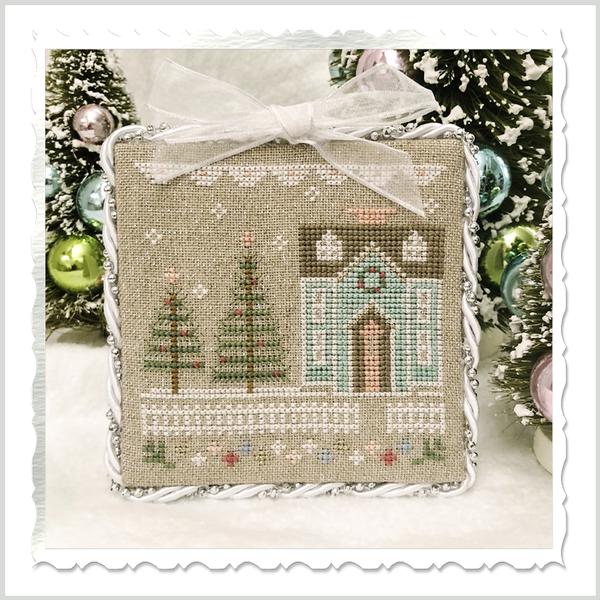 Glitter Village - Glitter House No 3 - Cross Stitch Pattern by Country Cottage Needleworks