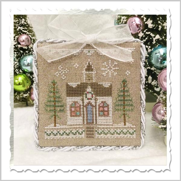 Glitter Village - Glitter House No 5 - Cross Stitch Pattern by Country Cottage Needleworks