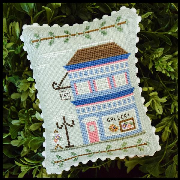 Main Street - Art Gallery - Cross Stitch Pattern by Country Cottage Needleworks