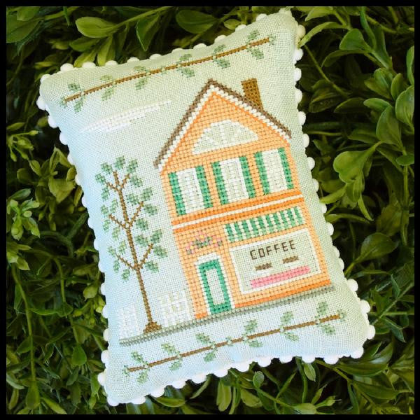 Main Street - Coffee Shop - Cross Stitch by Country Cottage Needleworks