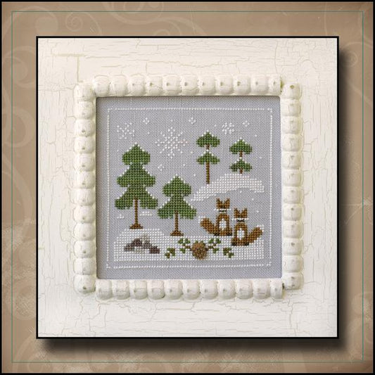 Frosty Forest #06 - Snowy Foxes by Country Cottage Needleworks