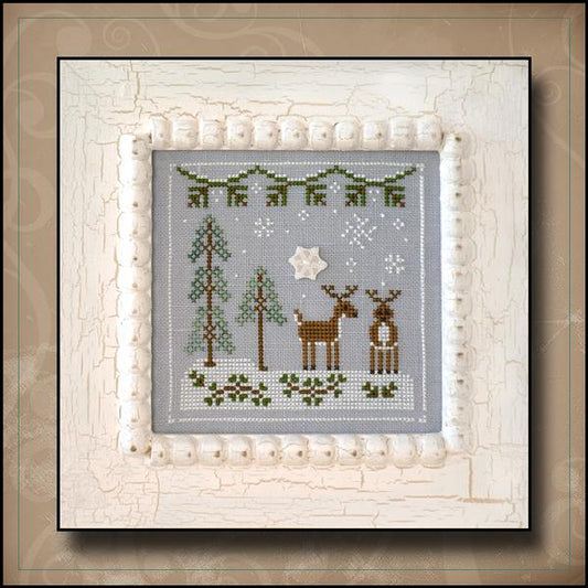 Frosty Forest #08 - Snowy Reindeer by Country Cottage Needleworks