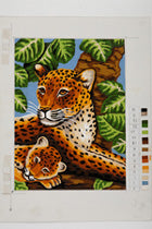 Leopard & Cub Canvas/Tapestry