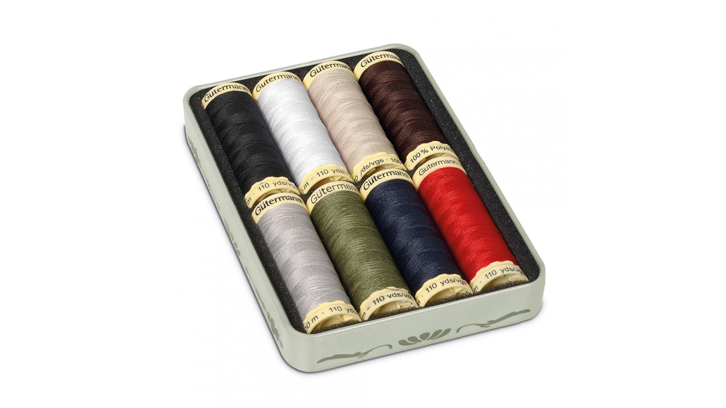 Gutermann Nostalgic Storage Box with 8 reels Sew All Thread