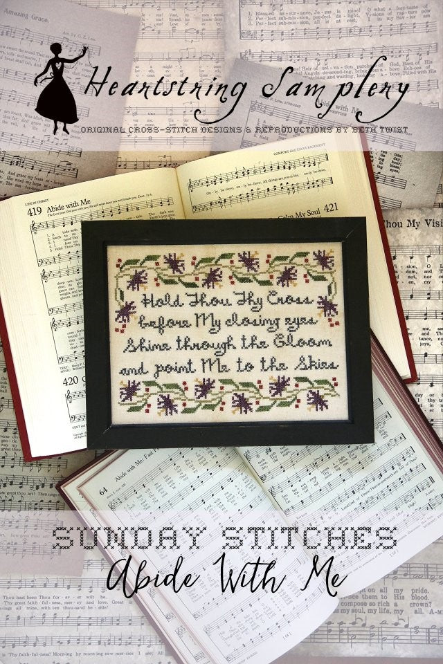 Sunday Stitches #7 ~ Abide With Me - Cross Stitch Pattern
