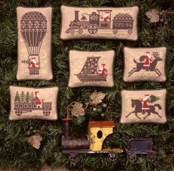 Santa Rides - Cross Stitch Pattern by Prairie Schooler