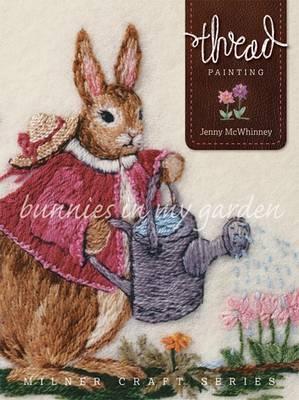Thread Painting - Bunnies in my Garden by Jenny McWhinney