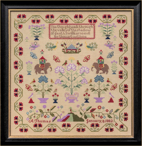 A Thomas 1882 - The Nellies ~ Reproduction Sampler Pattern by Hands Across the Sea Samplers