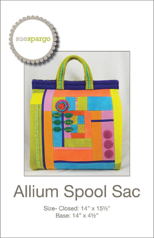 Allium Spool Sac - Pattern by Sue Spargo