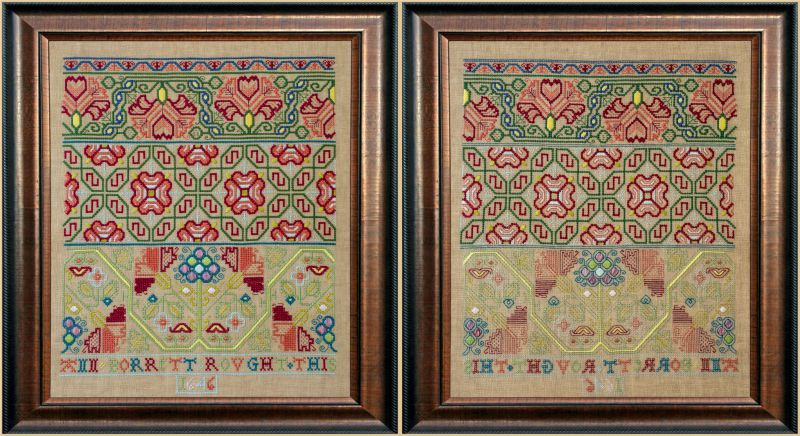 Ann Borrett 1646 ~ Reproduction Sampler Pattern by Hands Across the Sea Samplers