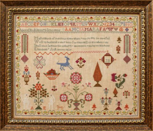 Elizabeth Atkinson 1829 ~ Reproduction Sampler Pattern by Hands Across the Sea Samplers